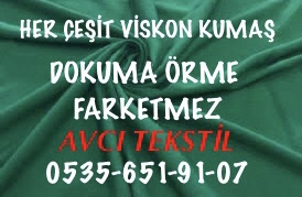 Türlü Viskon Kumaş Alan |05356519107|